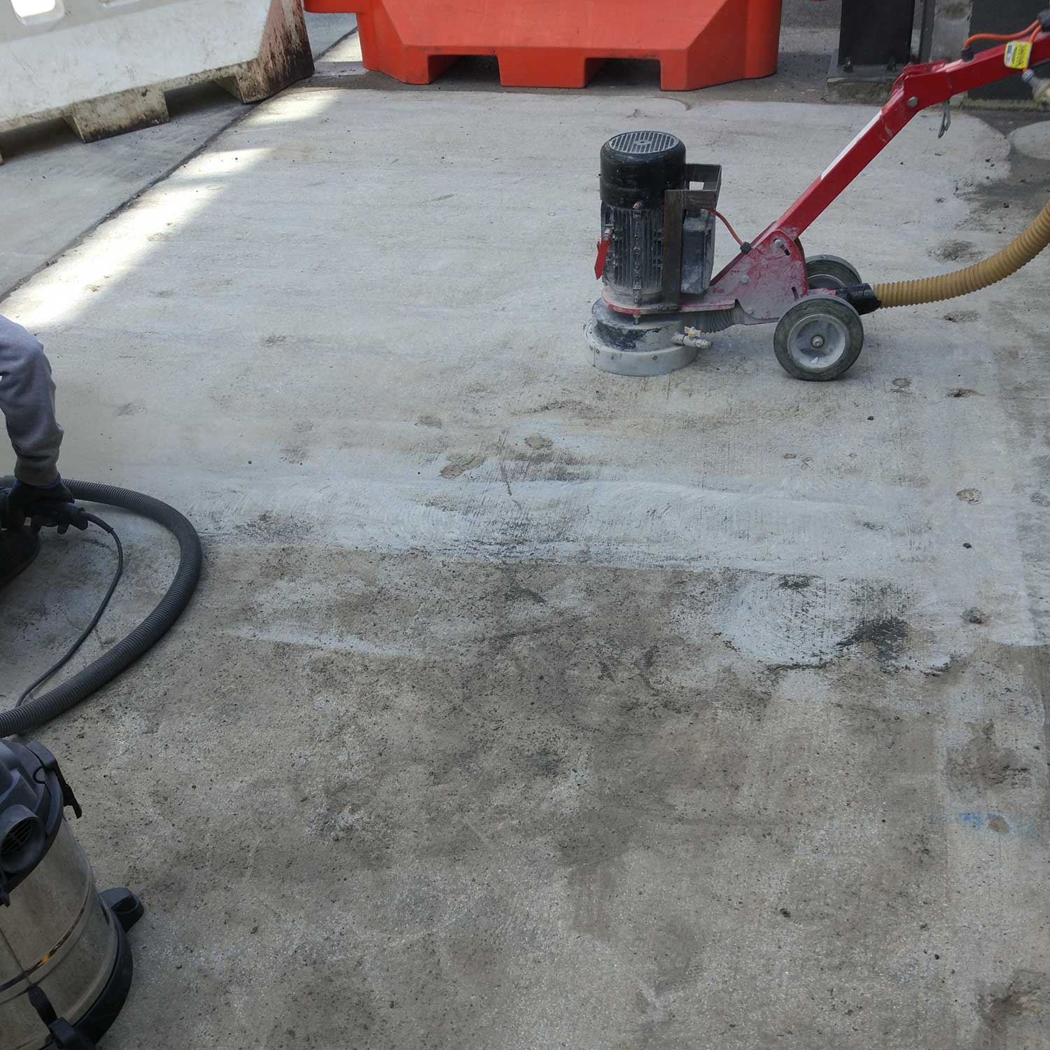 Carpark Space Concrete Grinding in Indooroopilly Shopping Centre by Burke Concrete Resurfacing