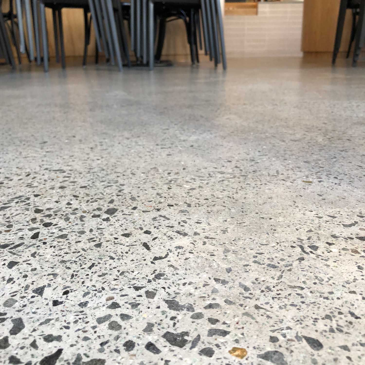 Campos Coffee Newstead Concrete Grinding with Polyurethane by Burke Concrete Resurfacing